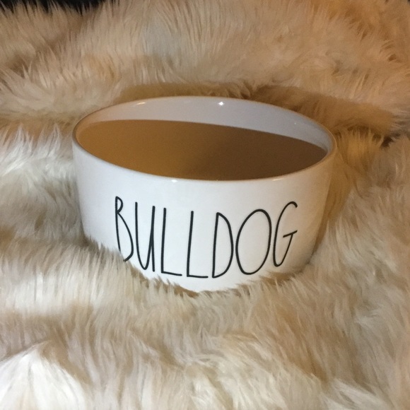 NWT Dog Bowl BULLDOG Food & Water Dish 6” Medium HTF custom breed - Picture 1 of 5